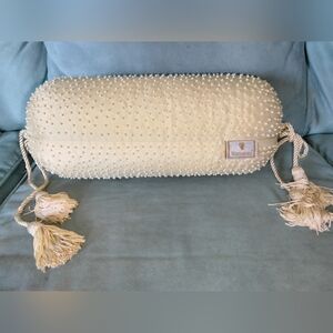 Vintage Waterford Round Neck Beaded Pillow Roll